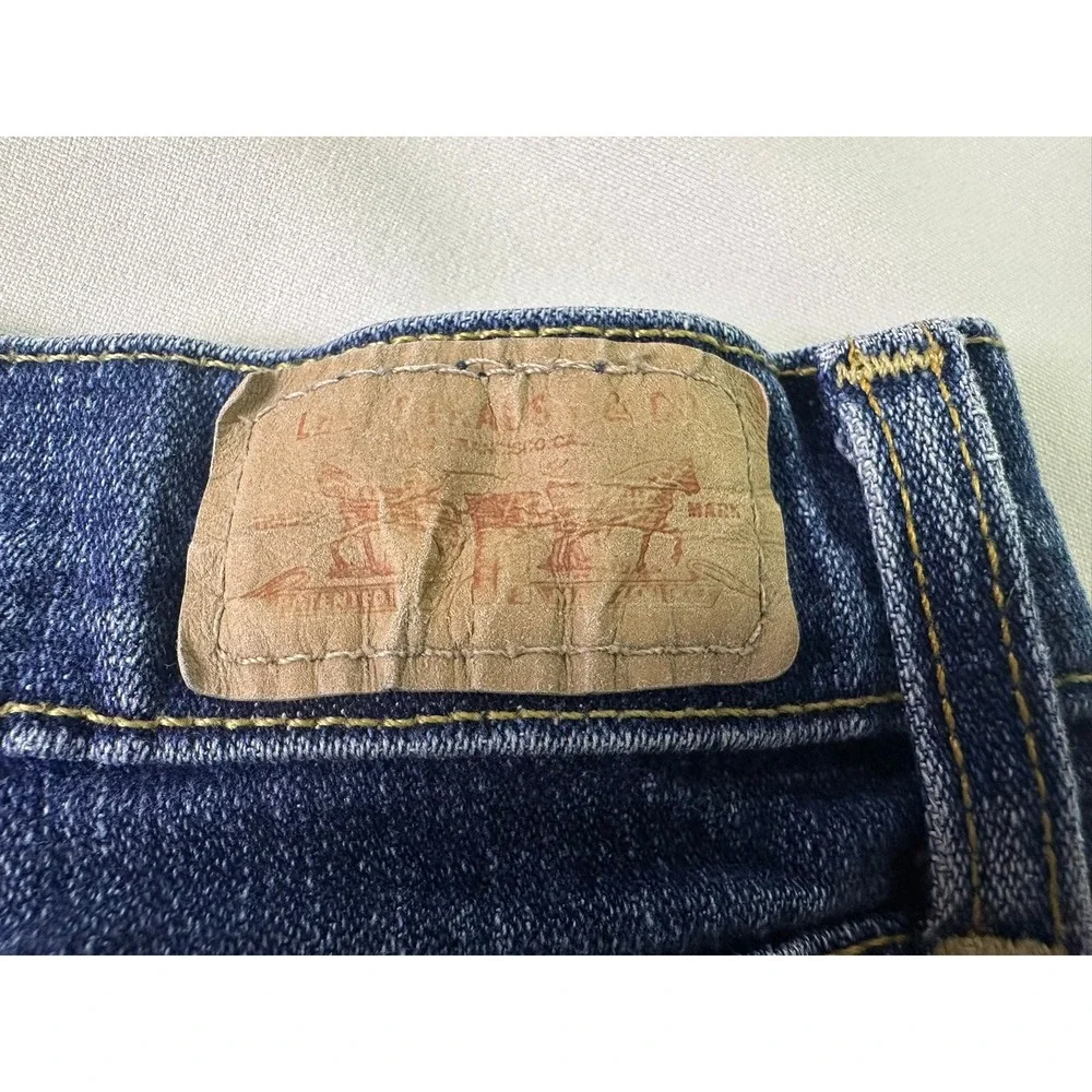 Levi's 515 Cut Off Shorts Women's Size 8 S/C Denim Frayed Hem Boho Y2K Mid Rise‎